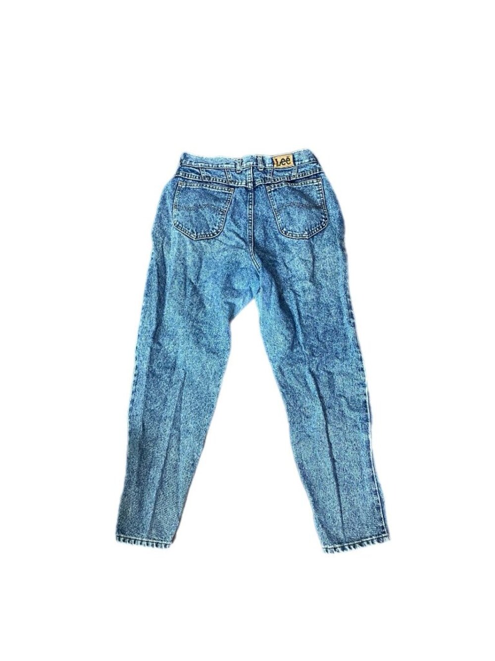 Vintage Lee Rider Relaxed Fit Acid Wash Mom Jeans USA Women's Size 14 Petite